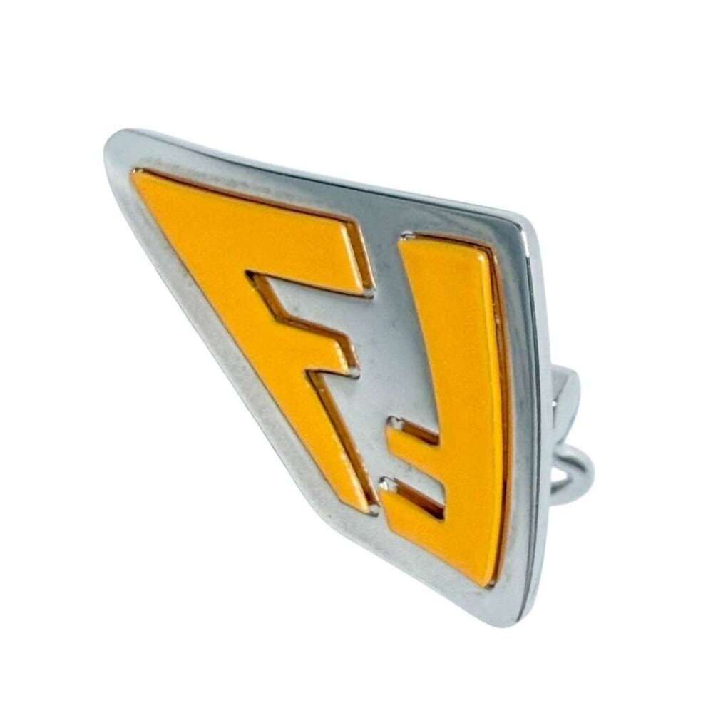 Fendi Men's/Women's Earring, Single Earring Only, FF Series, Orange